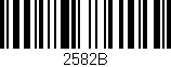 Código de barras (EAN, GTIN, SKU, ISBN): '2582B'