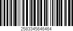 Código de barras (EAN, GTIN, SKU, ISBN): '2583345646464'