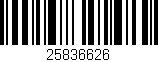 Código de barras (EAN, GTIN, SKU, ISBN): '25836626'