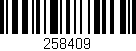 Código de barras (EAN, GTIN, SKU, ISBN): '258409'