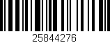 Código de barras (EAN, GTIN, SKU, ISBN): '25844276'