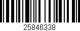 Código de barras (EAN, GTIN, SKU, ISBN): '25846338'
