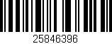 Código de barras (EAN, GTIN, SKU, ISBN): '25846396'