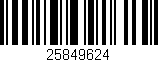 Código de barras (EAN, GTIN, SKU, ISBN): '25849624'