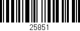 Código de barras (EAN, GTIN, SKU, ISBN): '25851'