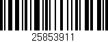 Código de barras (EAN, GTIN, SKU, ISBN): '25853911'
