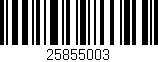 Código de barras (EAN, GTIN, SKU, ISBN): '25855003'
