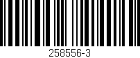 Código de barras (EAN, GTIN, SKU, ISBN): '258556-3'