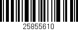 Código de barras (EAN, GTIN, SKU, ISBN): '25855610'