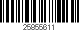 Código de barras (EAN, GTIN, SKU, ISBN): '25855611'
