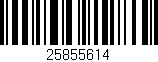 Código de barras (EAN, GTIN, SKU, ISBN): '25855614'