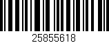Código de barras (EAN, GTIN, SKU, ISBN): '25855618'