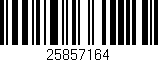 Código de barras (EAN, GTIN, SKU, ISBN): '25857164'