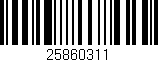Código de barras (EAN, GTIN, SKU, ISBN): '25860311'