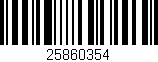 Código de barras (EAN, GTIN, SKU, ISBN): '25860354'
