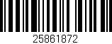 Código de barras (EAN, GTIN, SKU, ISBN): '25861872'