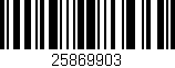 Código de barras (EAN, GTIN, SKU, ISBN): '25869903'