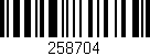 Código de barras (EAN, GTIN, SKU, ISBN): '258704'