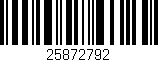 Código de barras (EAN, GTIN, SKU, ISBN): '25872792'