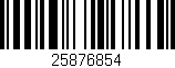 Código de barras (EAN, GTIN, SKU, ISBN): '25876854'
