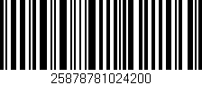 Código de barras (EAN, GTIN, SKU, ISBN): '25878781024200'