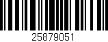 Código de barras (EAN, GTIN, SKU, ISBN): '25879051'