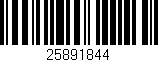 Código de barras (EAN, GTIN, SKU, ISBN): '25891844'