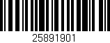 Código de barras (EAN, GTIN, SKU, ISBN): '25891901'