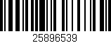 Código de barras (EAN, GTIN, SKU, ISBN): '25896539'