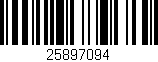 Código de barras (EAN, GTIN, SKU, ISBN): '25897094'