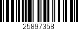 Código de barras (EAN, GTIN, SKU, ISBN): '25897358'