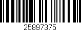 Código de barras (EAN, GTIN, SKU, ISBN): '25897375'
