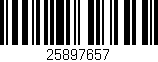 Código de barras (EAN, GTIN, SKU, ISBN): '25897657'