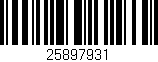 Código de barras (EAN, GTIN, SKU, ISBN): '25897931'