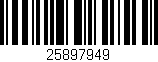 Código de barras (EAN, GTIN, SKU, ISBN): '25897949'