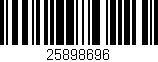 Código de barras (EAN, GTIN, SKU, ISBN): '25898696'