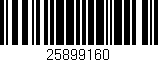 Código de barras (EAN, GTIN, SKU, ISBN): '25899160'