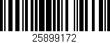 Código de barras (EAN, GTIN, SKU, ISBN): '25899172'