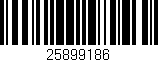 Código de barras (EAN, GTIN, SKU, ISBN): '25899186'