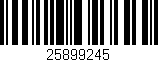 Código de barras (EAN, GTIN, SKU, ISBN): '25899245'