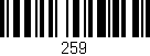 Código de barras (EAN, GTIN, SKU, ISBN): '259'