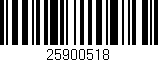 Código de barras (EAN, GTIN, SKU, ISBN): '25900518'