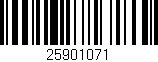 Código de barras (EAN, GTIN, SKU, ISBN): '25901071'