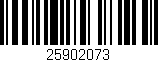 Código de barras (EAN, GTIN, SKU, ISBN): '25902073'