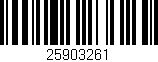 Código de barras (EAN, GTIN, SKU, ISBN): '25903261'