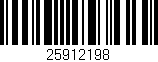 Código de barras (EAN, GTIN, SKU, ISBN): '25912198'