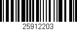Código de barras (EAN, GTIN, SKU, ISBN): '25912203'