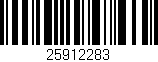 Código de barras (EAN, GTIN, SKU, ISBN): '25912283'