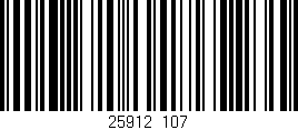 Código de barras (EAN, GTIN, SKU, ISBN): '25912/107'