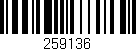 Código de barras (EAN, GTIN, SKU, ISBN): '259136'